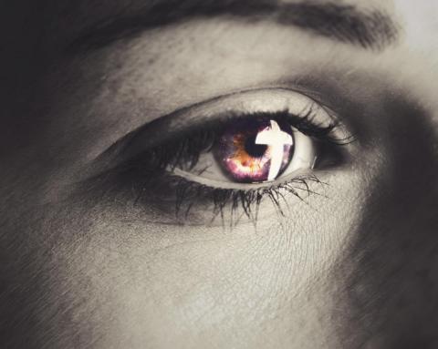 Eye with a cross superimposed on it by Kevin Carden | Lightstock | Used by Permission